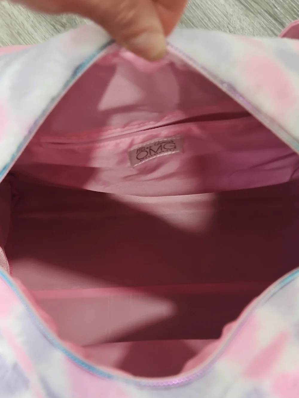 Ms. Gwen's OMG Accessories Duffle Bag Fuzzy Hearts